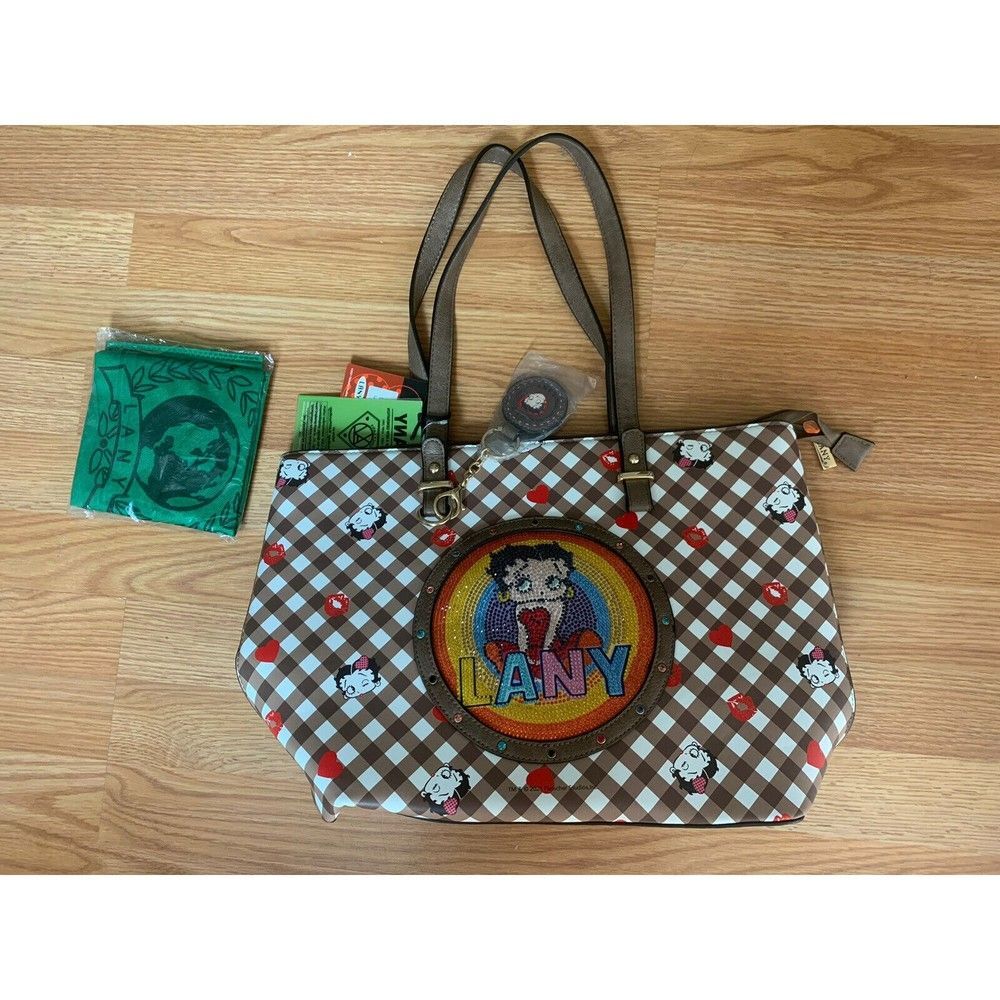 Betty Boop  Lany Vegan Peta Tote Shoulder  Bag NWT